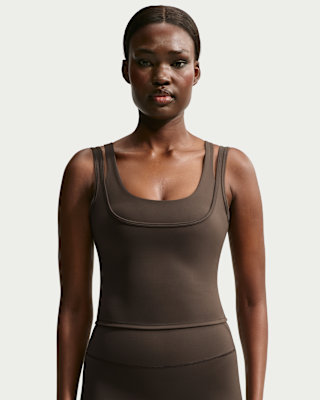 NikeSKIMS Matte ダブルストラップ スクープタンクトップ XXS NikeSKIMS Matte Women's Double-Strap Scoop Tank Top. Nike NL